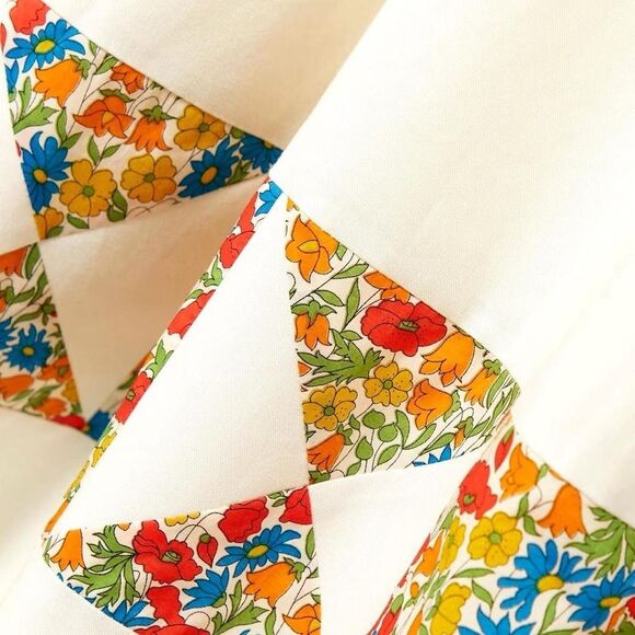 Rare $658 O Pioneers Jemima Beautiful Cotton Patchwork Quilt Cottage Dress Small - Picture 7 of 7